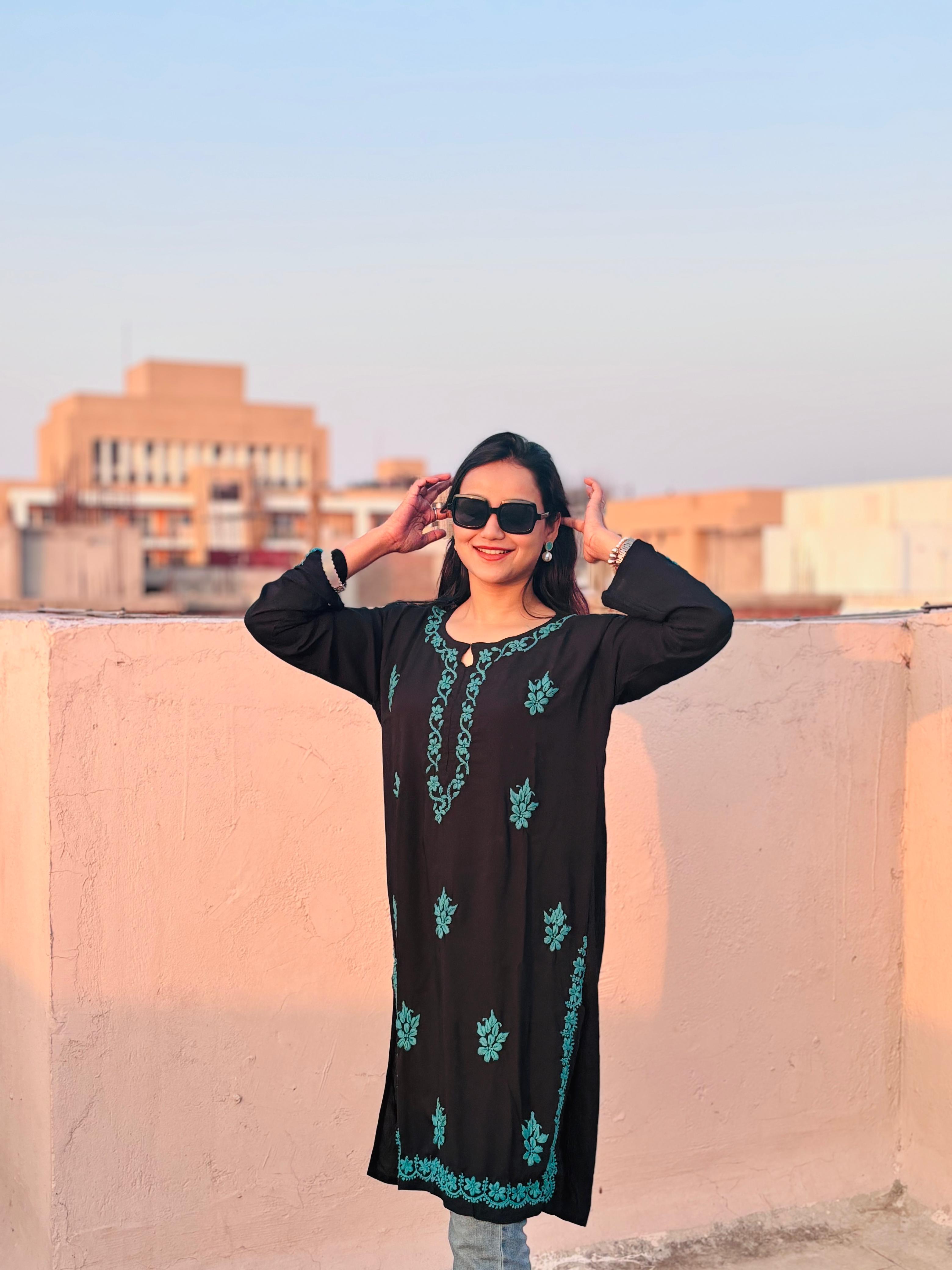 Chikankari short Kurta