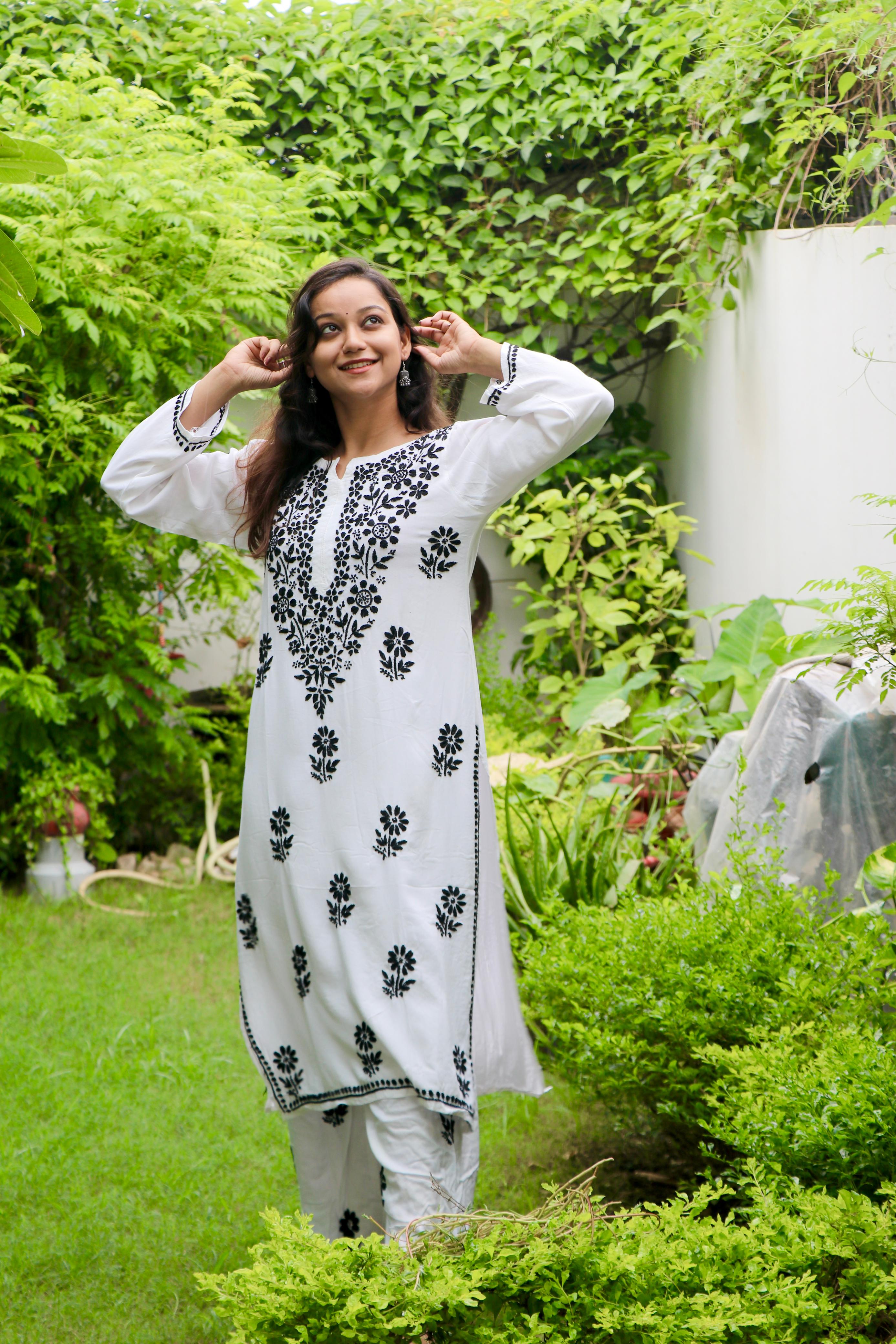 Chikankari short Kurta